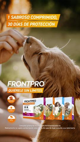 Frontpro elimina pulgas y garrapatas